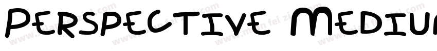 Perspective Medium SSi Medium Italic字体转换